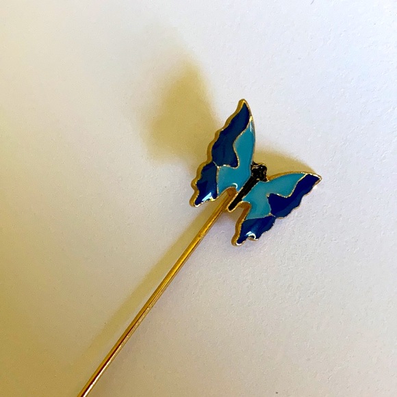 NWT deadstock VINTAGE butterfly brooch Pin - Picture 3 of 3